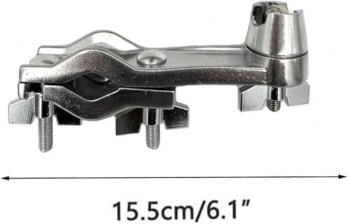 Drum Set Microphone Mount Holder, Drum Rack Mounting Clamp with L Shaped Mic Mount Arm Shock Mount Microphone Clip, Microphone Stand for Hi-Hat Cymbal Stand Percussion Drum Set - Image 7
