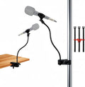 2 in 1 Quick-Release Microphone Holder, Gooseneck Microphone Stand Holder Compatible with Shure/Fifine / AT2020 / Pyle/Blue Snowball/Razer for Lectern Meetings Lectures Pulpit Streaming Gaming Studio by Hi-ERA