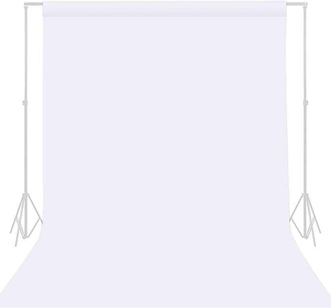 TRLYC White Photography Backdrops 10x10 FT Seamless Background for Studio | White Backdrop for Photoshoot Video Backgrounds Screen Party Wrinkle-free Polyester Non-Glare Rod Pocket Easy Setup by TRLYC