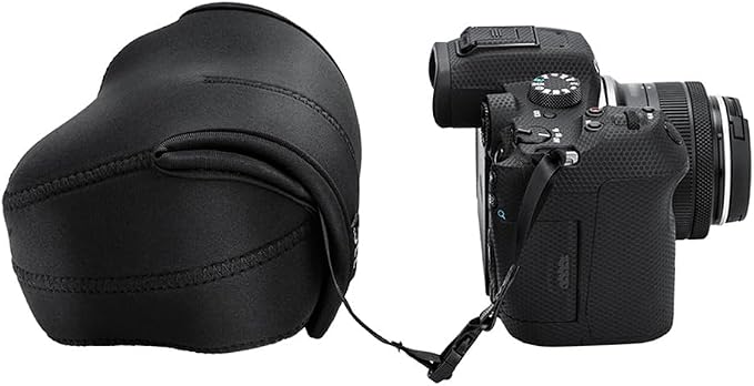 Neoprene Mirrorless Camera Case for Canon EOS R7 R10 +18-45mm Lens Z6III | for Nikon Z5 z5II Z6 Z6III +24-50mm Lens, Z50II +16-50mm Lens, 6mm thick Neoprene Camera Sleeve Pouch, Anti-Scratch - Image 9