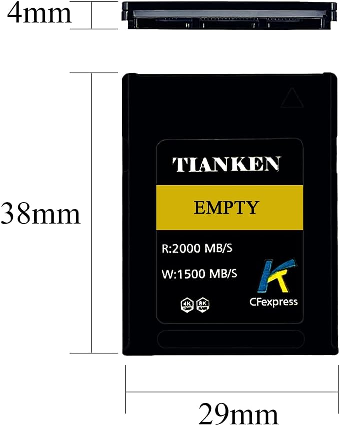 CFexpress Type B Memory Card Kit Case CFE CFB NGFF M-Key Adapter Compatible with XQD Cameras Raw 4K 8K Video Recording PCIe Expansion - Image 5