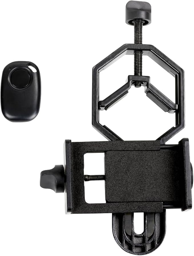 Celestron Smartphone Adapter & Bluetooth Remote for Telescope Eyepieces | Phone Adapter for Telescopes, Binoculars & Spotting Scopes, Bluetooth Camera Remote, Capture Images & Video, Travel–friendly by Unknown