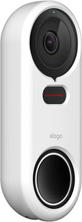 elago Silicone Case for Google Nest Hello Doorbell Cover (Wired) | Full Protection, Night Vision Compatible [US Patent Registered] [White] by elago