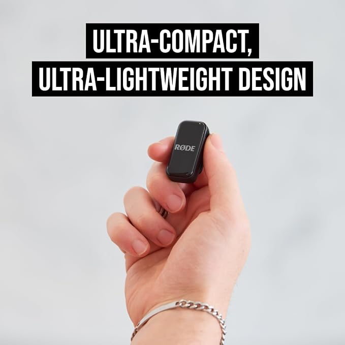 RØDE Wireless Micro for Lightning iPhone (iPhone 14 & Earlier ONLY), Black | Compact Wireless Microphone for Lightning (X Through 14), Two Mics with Charging Case for Smartphone Content Creation, Black - Image 8