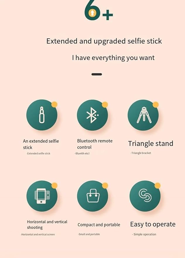 Selfie Stick Tripod, 3 in 1 Extendable & Portable iPhone Tripod Selfie Stick with Wireless Remote Compatible with iPhone 16 15 14 13 12 11 pro Xs Max 8 7, Galaxy Note10/S20/S10 - Image 4