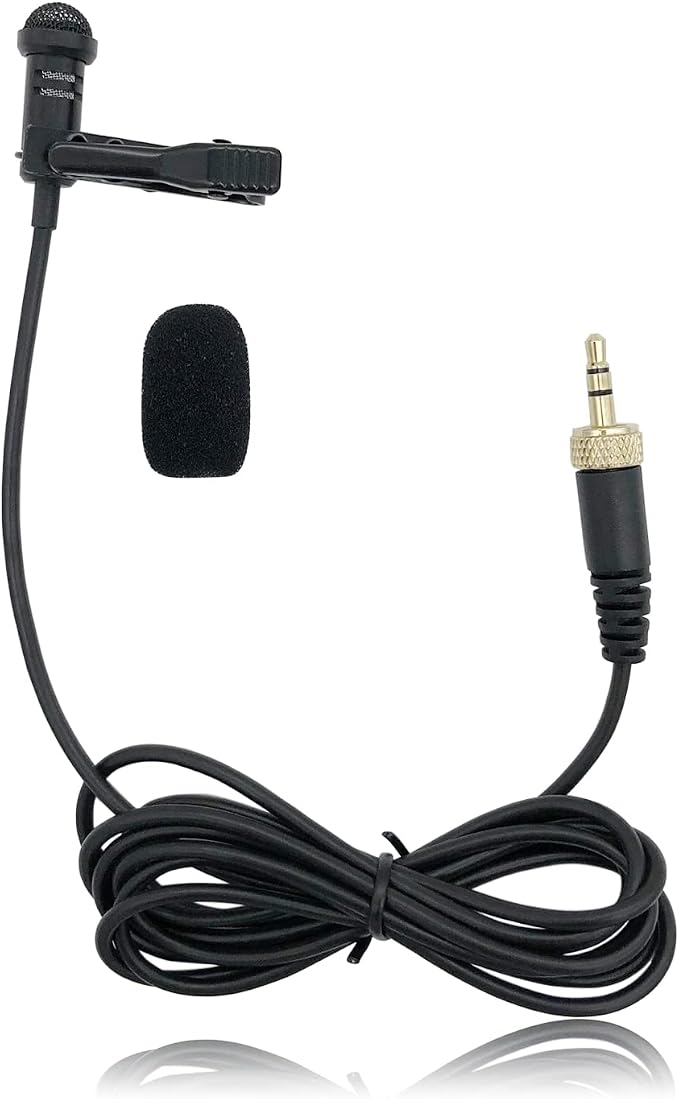 Lavalier Microphone Replacement for Sennheiser Wireless Transmitter/ME 2 Mic - Lav Lapel Clip, Wearable, Omnidirectional, 3.5mm TRS by PDEEY
