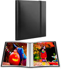 Aevdor 8x10 Photo Album and Art Portfolio, Holds 68 Photos, Black | Lightweight Plastic Cover, Elastic Closure, Clear Pockets for Photos, Artwork, Portraits, Certificates & Sketches by Aevdor