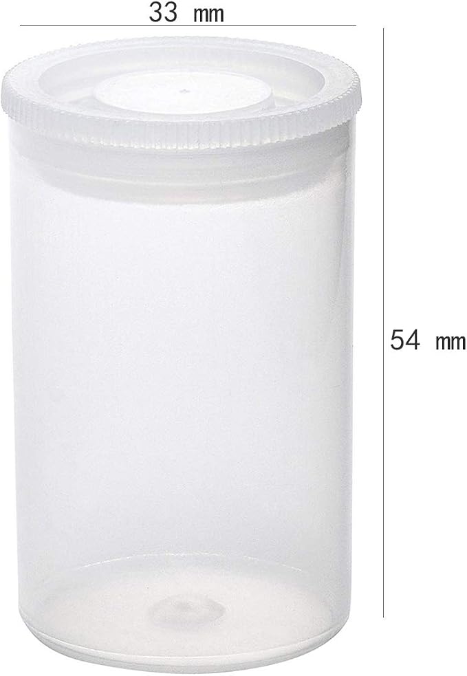 AKIRO Film Canisters with Caps 35 mm Empty Camera Reel Storage Containers Case Plastic Storage 15 Pack Transparent - Image 3