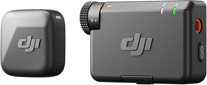 DJI Mic Mini (1 TX + 1 RX), Ultralight, Detail-Rich Audio | Noise Cancelling, Automatic Limiting, Wireless Microphone for Camera/iPhone/Android, Vlog, Streaming, 400m Transmission by Unknown
