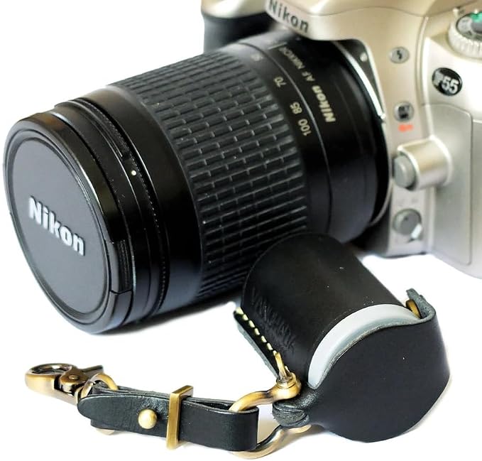 ZVZKC Leather 35mm Film Case Keychain, 35mm Film Holder Film Canisters with Caps for Film Photography & Gifts,H1.96in (Black) - Image 2