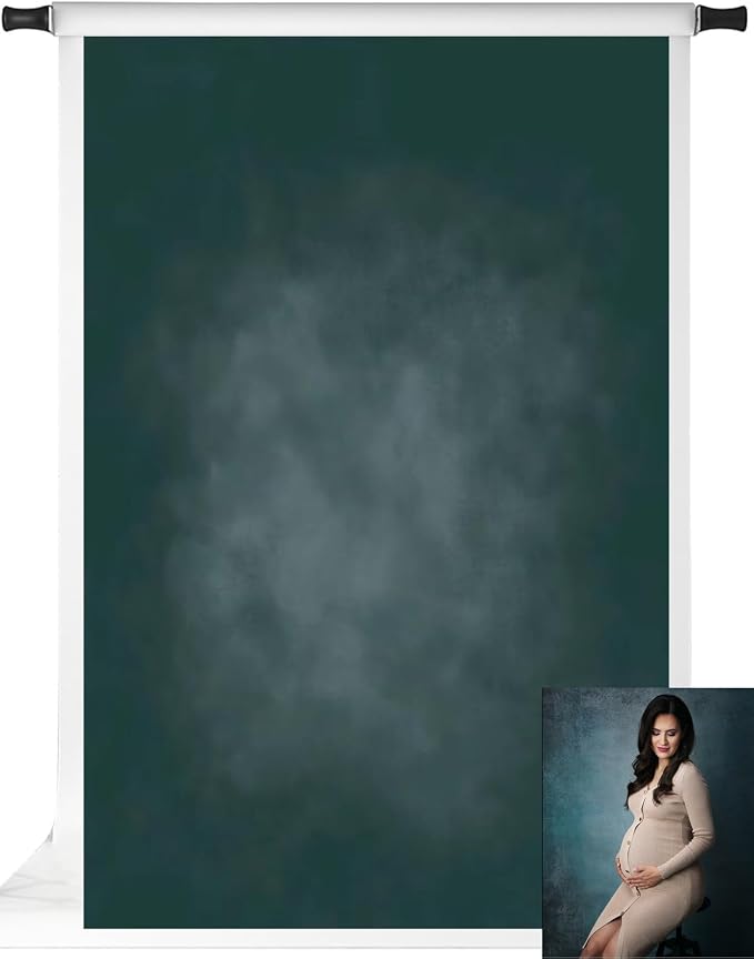 Kate Dark Green Photography Backdrops Abstract Photo Backdrop Poratrait Background for Photoshoot, 6.5x10ft by KateBackdropforPhotography