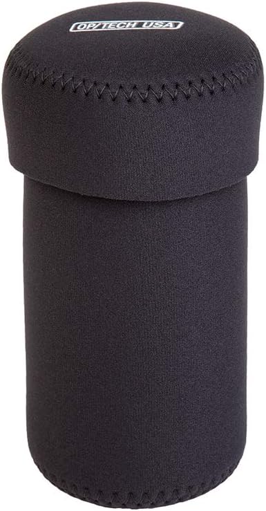 OP/TECH USA Fold-Over Neoprene Lens Pouch – Camera Lens Case for safe Lens Cover storage, Great for Photography & outdoor shoot, Keeps your Lens secure with No-Lose Lid-306 (Black) - Made in USA - Image 4