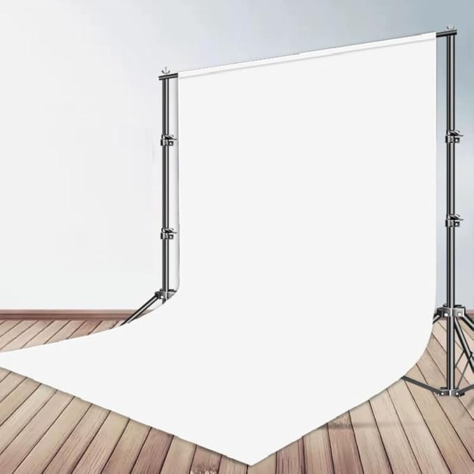 Solid Photography Backdrop Background Chromakey Muslin Portrait Background Screen for Photo Video Studio… (White, 6x9ft) - Image 2