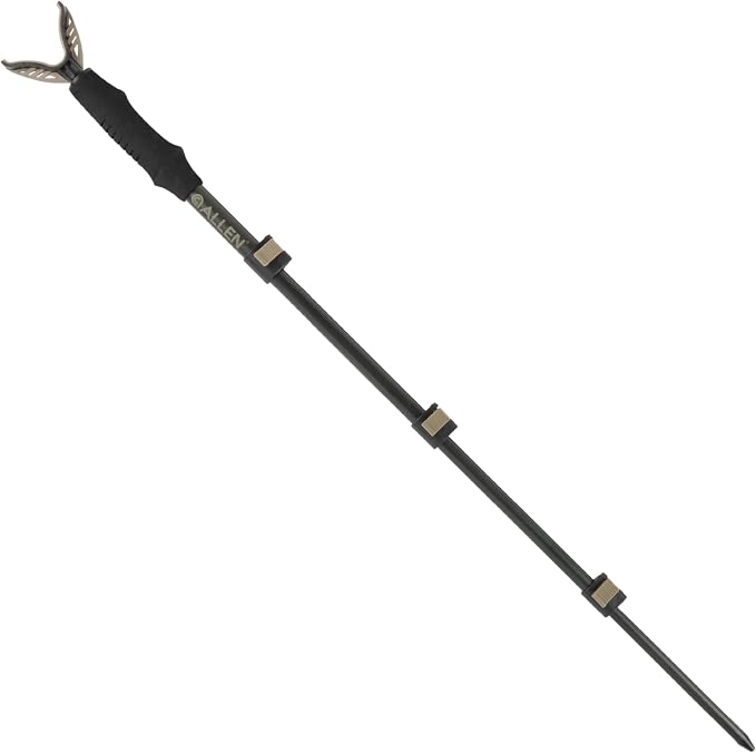 Allen Company Monopod Shooting Stick and Gun Rest - Adjustable Height - Removable Cradle - Padded Grip - Aluminum - Rifle Shooting Rest, Camera Stand - Gun Accessories, Hunting Gear by AllenCompany-HuntingandShootingAccessoriesArcheryFishingandBackpacks