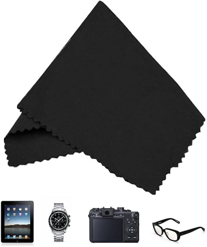 Eco-Fused Microfiber Cleaning Cloths - 12 Pack - for Cleaning Glasses, Spectacles, Camera Lenses, iPad, Tablets, Phones, iPhone, Android Phones, Laptops, LCD Screens and Other Delicate Surfaces - Image 6
