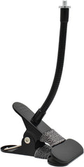Indoor Outdoor Security Camera Flexible Clip Mount, Black | Universal 1/4"-20 threaded clamp bracket, fits Ring/Blink/Wyze/Arlo and more, 15cm adjustable gooseneck arm by Holicfun