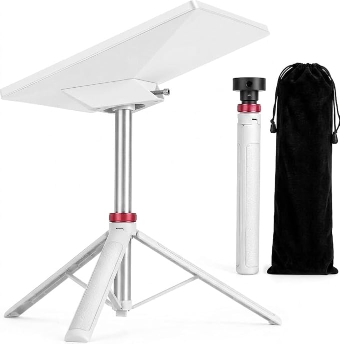 Portable Starlink Mini Tripod Stand, 0.72 lb Lightweight Ground Mount | Ultra-Light, Packable, Wind-Resistant, Aviation Aluminum, Anti-Slip Feet, for Backpacking RV Travel by EXNOVFC