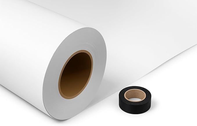 Denny Mfg Seamless Paper Backdrop for Photoshoot, True White, 86 in x 36 ft | Photography Backdrop, Matte Finish for Portraits, Product Photos and Video Shoots, with Free Roll Gaffer Tape (2 in x 13 ft) - Image 2