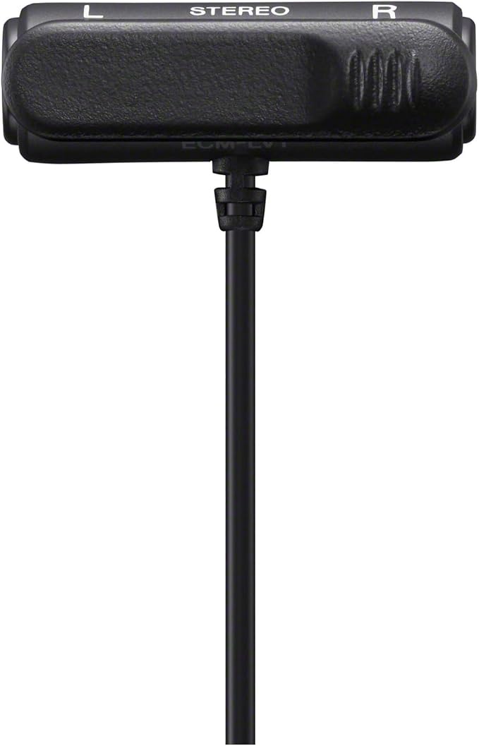 Sony Compact Stereo Lavalier Microphone ECMLV1,Black, Small | Small - Image 3