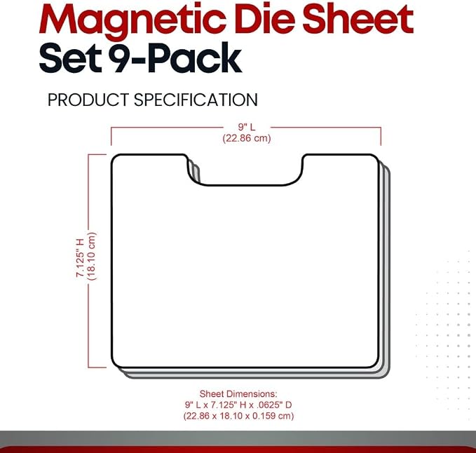 ArtBin 6979AA Magnetic Die Sheet Set 54-Pack, Die Organizers, Magnetic Organizer Sheets, 3 Sheets [2-Pack], White - Image 7