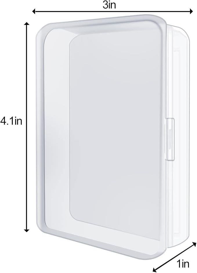 IOKUKI 4 Pcs Blank Playing Card Cases, Clear Plastic Deck Box Holders for Game Cards & More - Image 2
