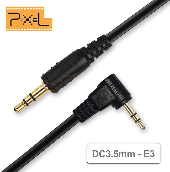 Camera Shutter Connecting Cable Cord 3.5mm-E3 Compatible for Canon Rebel PowerShot Pentax Samsung Sigma Cameras Compatible with Pixel Shutter Remote Control TW-283 Series - Image 5