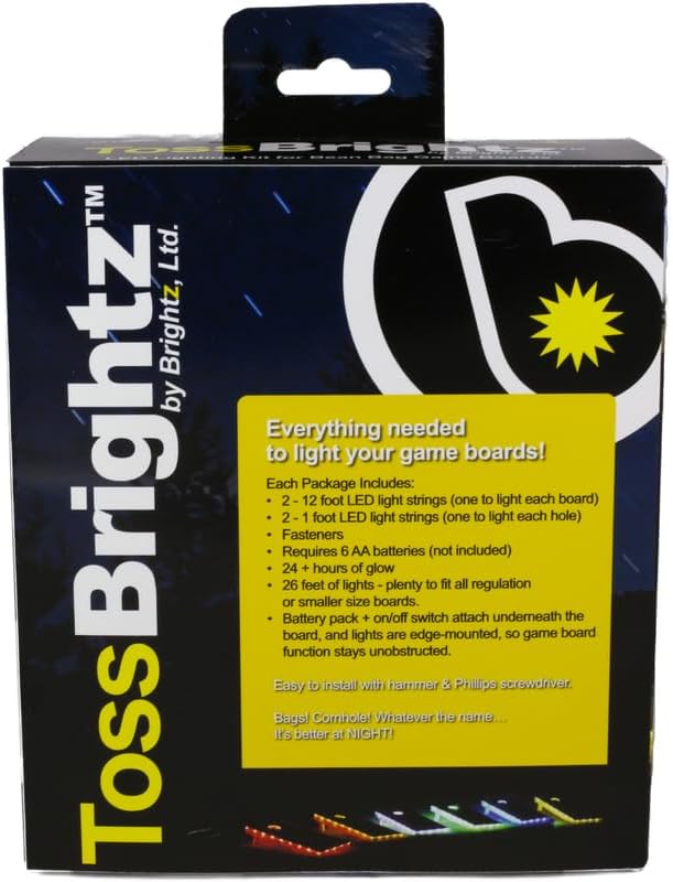 TossBrightz LED Cornhole Lights (Set of Two) - Weather Resistant Kit - Image 2