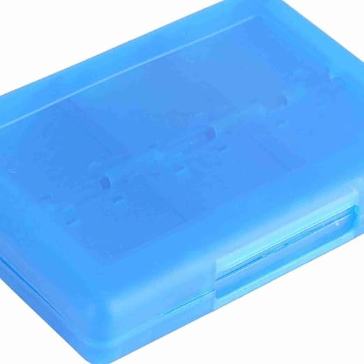 28-in-1 PP Game Card Case Holder - for Nintendo 3DS/DSL/DSI/LL, Cartridge Storage Box with 22 Slots + SD/TF Card Holders + Stylus Organizer(Blue) - Image 7