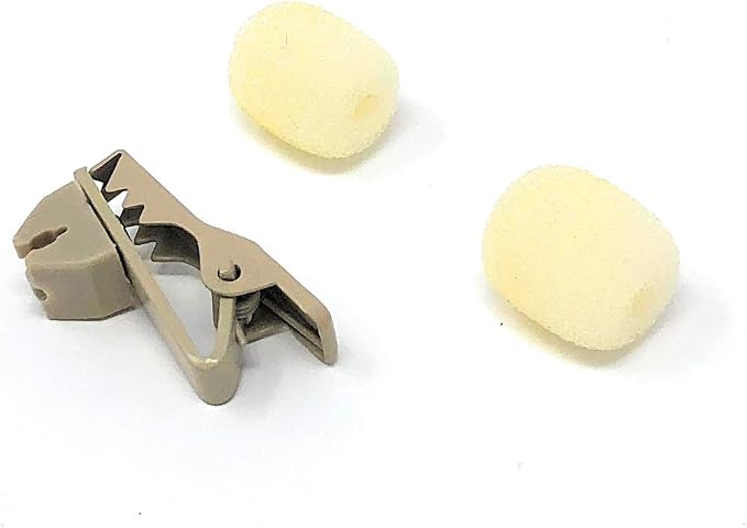 Beige Lavalier Lapel Mic with 4 pin mini XLR TA4F for Shure wireless - Image 6