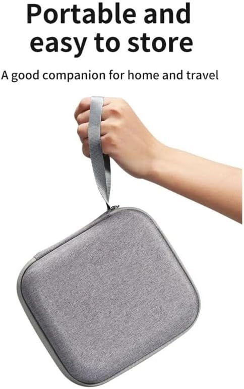 Reflex Camera Medium Storage Bag for Insta360 GO3 – Water-Resistant Travel Carrying Case with Foam Inserts & Zippered Pocket for Accessories – Compact Protective Organizer (Gray, 18.7x15.9cm) - Image 3