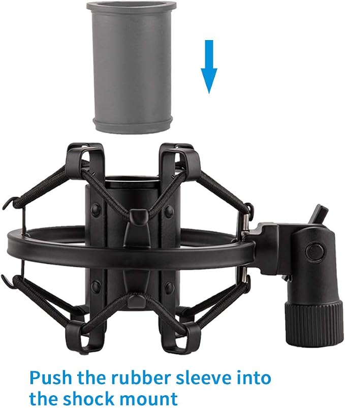 Microphone Shock Mount for 21mm-23mm Small Diameter Size Instrument Condenser Mic or Shotgun Mic like Rode NTG-1 NTG-2 - Image 5