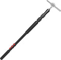 Handheld Boom Pole for Shotgun Mic, 3-Section Extendable Microphone Arm | Filming with 3/8" and 5/8" Threads, 3ft to 8.3ft Adjustable Length, Portable by DNSbabi