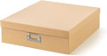 Soul & Lane - Large Photo Storage Box with Lid, 14.8 x 13 x 3.7 In, Kraft | Keepsake Memory Organizer for Scrapbooks, Photo Albums, Artwork and Memorabilia, Cardboard Stationary Craft Storage by SoulLane