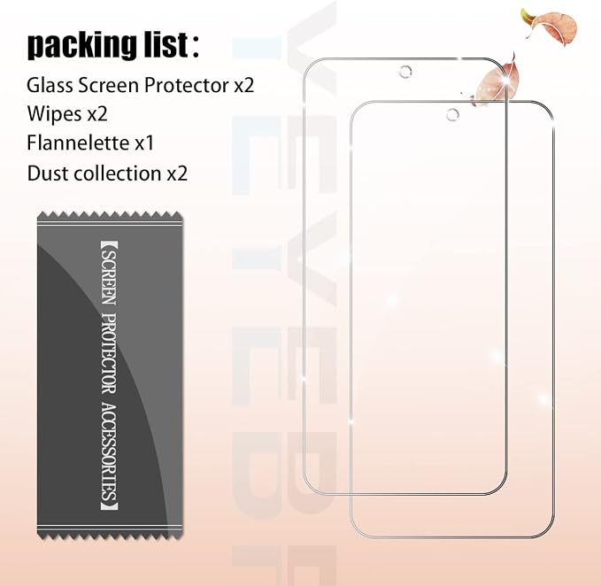 Galaxy A54 5G Screen Protector, [2 Pack] HD-Clear Tempered Glass Screen Protector [3D Touch][Bubble-Free][Anti-Scratch][Case-Friendly] Screen Protector Glass For Samsung Galaxy A54 - Image 7