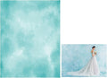 6.5x10ft Aqua Abstract Solid Photography Backdrops Gradient Portrait Photo Booth Background for Photographyer by HMTFOTO