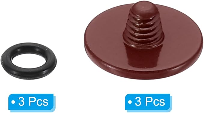 PATIKIL Camera Shutter Button, 3 Pack Soft Shutter Release Button Pure Copper Camera Button Convex Suitable for Nikon for Fujifilm for Leica DSLR/SLR Camera, Dark Red - Image 3