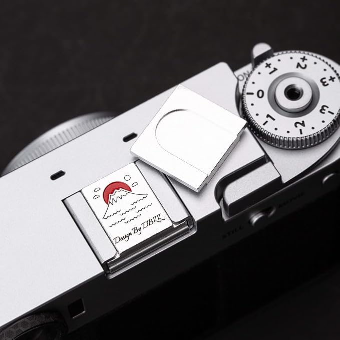 Camera Hot Shoe Cover/Shutter Button, Soft Release Button,Suitable for FUJIFILM XT5 XT4 XT3 XT30 XT20 X100V X100F XT100 X-E3 X-PRO2 X-PRO3 (Mountains and sea-Hot Shoe Cover) - Image 5