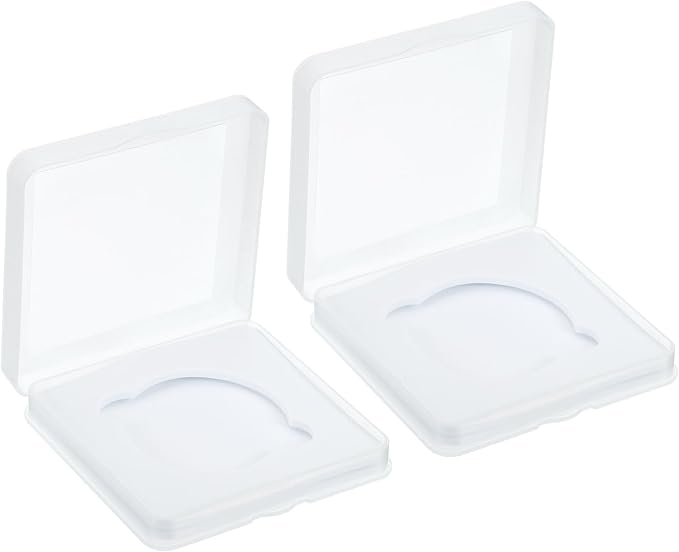 PATIKIL 52mm Lens Filter Case, 2pcs Camera Filter Case Portable Lens Filter Box Water Resistant Dustproof Plastic for Photography Filter Storage by PATIKIL