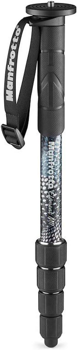 Manfrotto Element MII 5-Section Aluminum Monopod with Wrist Strap, Black by Unknown