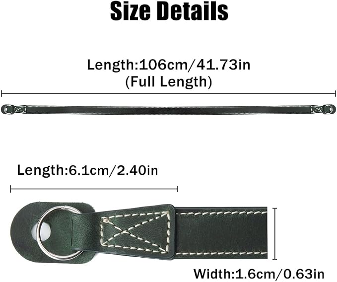 Vintage Minimalist Genuine Leather Camera Strap Crazy Horse Leather Shoulder Strap For DSLR For Fuji For Nikon For LEICA - Image 8