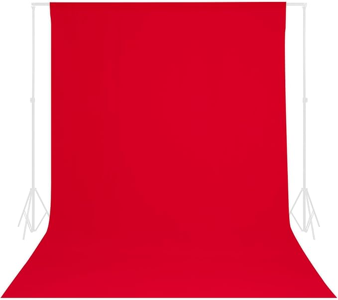 TRLYC Red Photography Backdrops 7x10 FT Seamless Background for Studio | Red Backdrop for Photoshoot Video Backgrounds Screen Party Wrinkle-free Polyester Non-Glare Rod Pocket Easy Setup by TRLYC