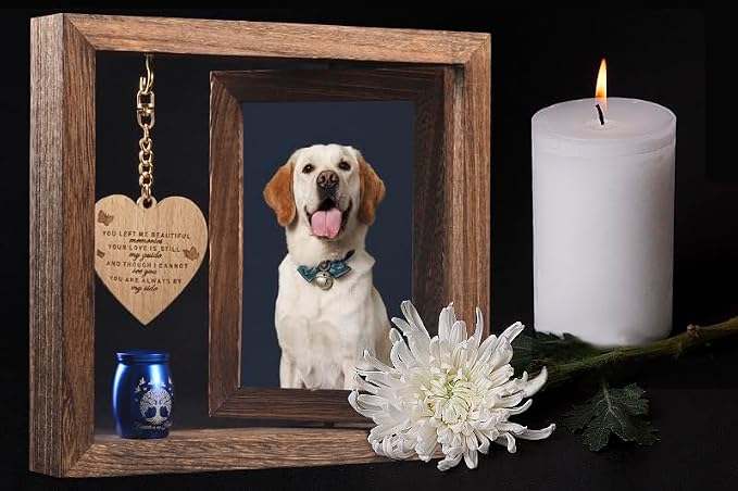 DB Memorial Picture Frame Fits 4’’x6’’ Photo and 1.57 Inches Small Urns for Human Ashes Keepsake，Mini Cremation Urn and Memorial Photo Frame Set for Loss of Loved One Sympathy Gift - Image 3
