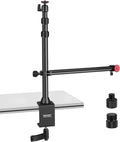 NEEWER Camera Desk Mount with Overhead C Amera Mounting Arm and 1/4" Ball Head, 17" - 41" Adjustable Tabletop Light Stand with C Clamp for DSLR Camera, Ring Light, Webcam, Photo Video Shooting by Neewer