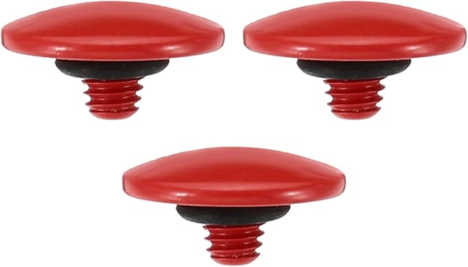 PATIKIL Camera Shutter Button, 3 Pack Soft Shutter Release Button Pure Copper Camera Button Convex Suitable for Nikon for Fujifilm for Leica DSLR/SLR Camera, Red by PATIKIL