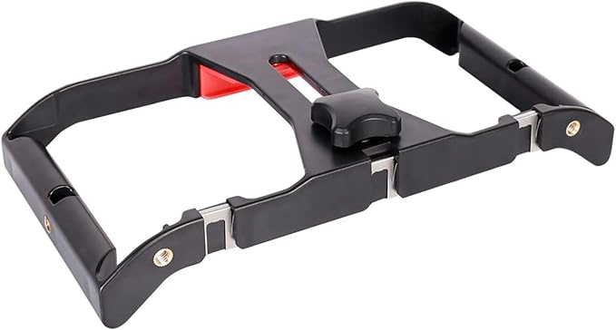 Phone Video Camera Cage Film Making Rig Hand Grip Bracket with Cold Shoe Mount 1/4in Screw for Smartphone Video Vlog Recording - Image 3