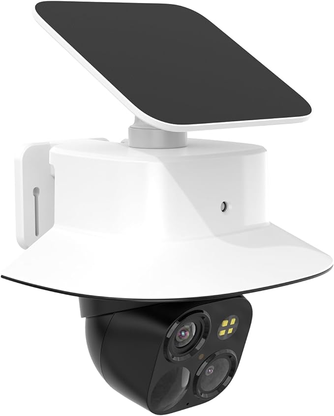 Holicfun Rain Shade Cover for Eufy SoloCam S340 | Shields camera from rain, snow & sunlight, durable plastic, easy installation, white - Image 2