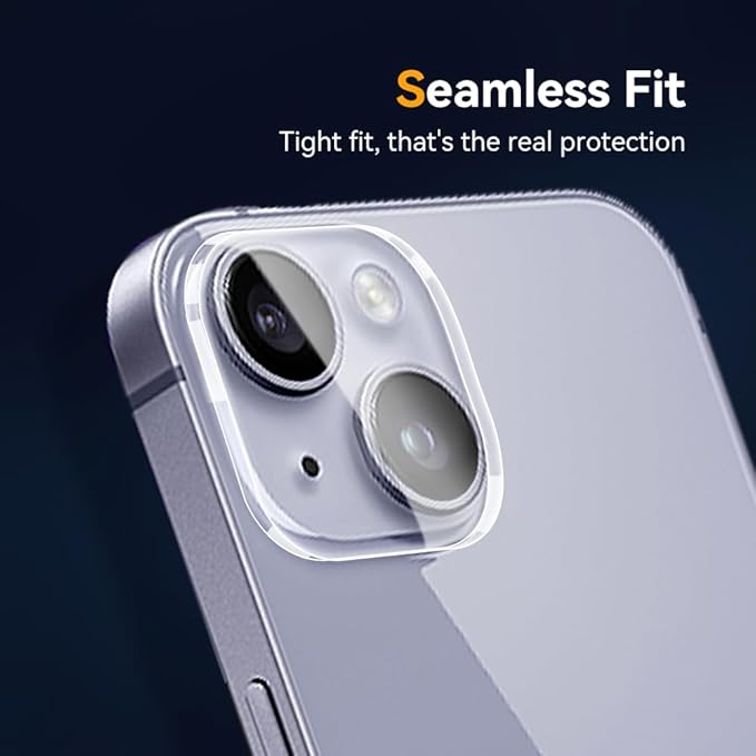 Camera Lens Protector for iPhone 13 6.1" / iPhone 13 Mini 5.4",9H Tempered Glass，Ultra HD, Scratch Resistance Easy to Install，Case Friendly，[Does not Affect Night Shots] 3-Pack - Image 6