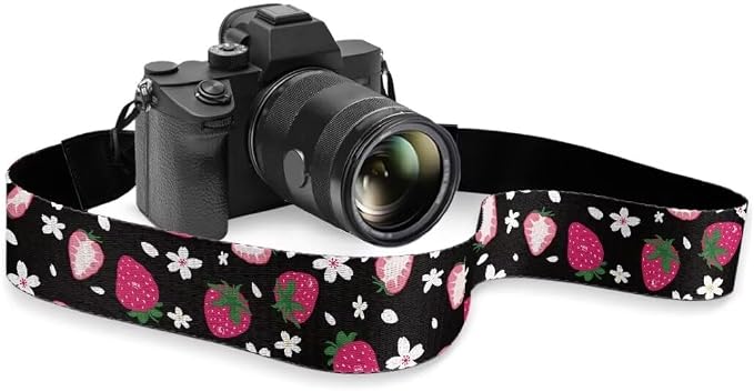 Coldinair Black Adjustable Camera Strap Universal Neck & Shoulder Soft Padded Strap for All DSLR Cameras,Binoculars by Coldinair