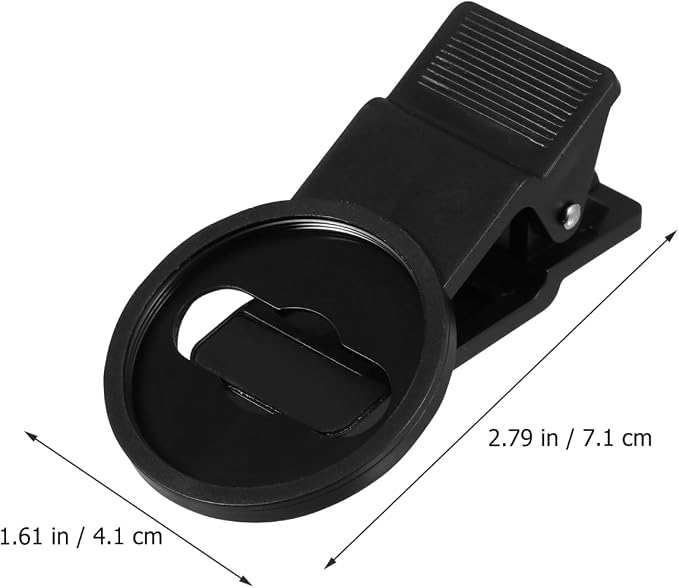 SEWACC Phone Lens Clips Universal Mobile Phone Photography External Lens Clip for Wide Angle Macro and Fisheye Lenses Screw Clamp Design 2 Pcs for Smartphone Camera Accessories - Image 2
