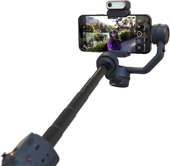 Hohem iSteady M7 Gimbal Stabilizer for iPhone,3-Axis Gimbal w/AI Tracking | Detachable Remote,Extendable Pole,Magnetic Light,Phone Stabilizer for Video Recording - Hohem M6 Kit Upgrade - Image 3